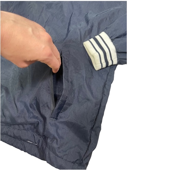 Vintage Men’s Champion Windbreaker Pullover-Navy - Picture 4 of 10